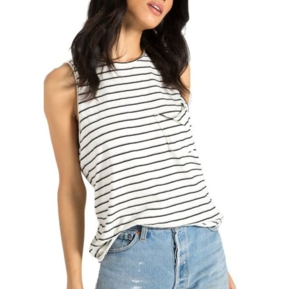 N:philanthropy Noir Stripe Tank
